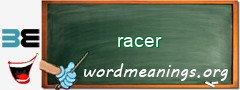WordMeaning blackboard for racer